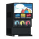 Blue Ice Carbonated Triple Slush Machine T516-3