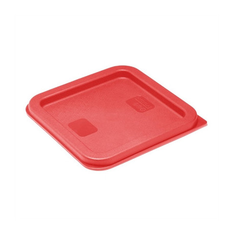Hygiplas Square Food Storage Container Lid Red Small