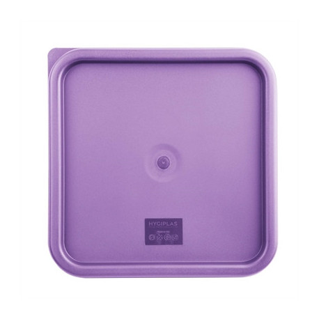Hygiplas Square Food Storage Container Lid Purple Large