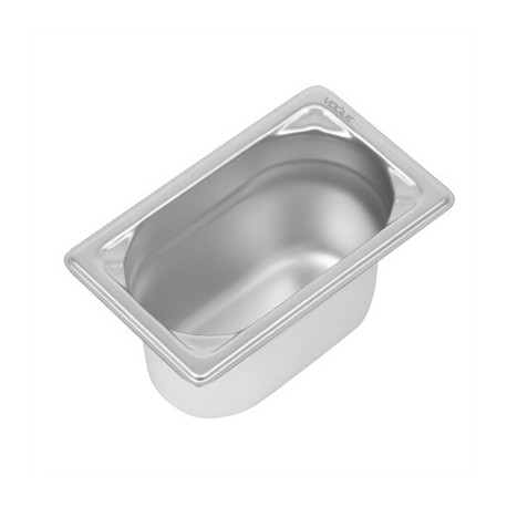 Vogue Heavy Duty Stainless Steel 1/9 Gastronorm Tray 100mm