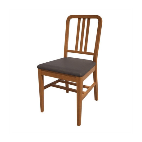 Bolero Bespoke Vicky Side Chair in Anthracite/Oak