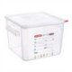 Araven Squared Transparent Polypropylene Container with Lid 12Ltr