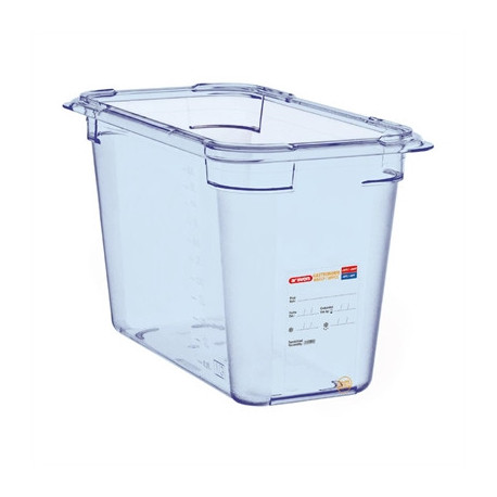 Araven ABS Food Storage Container Blue GN 1/3 200mm