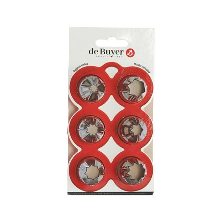 De Buyer Tritan Star Nozzles (6 Pack)