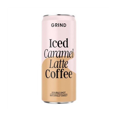 Grind Iced Caramel Latte Coffee Cans 250ml (8 Pack)