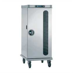 Tournus Roll'Service Heated Banquet Cart Glazed Stainless Steel Door 15x GN 2/1 507452AS