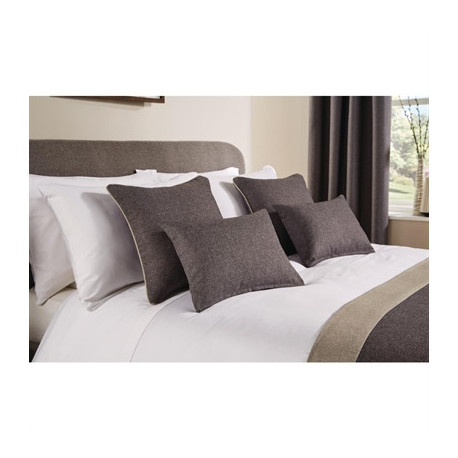 Comfort Tundra Piped Cushion Pewter