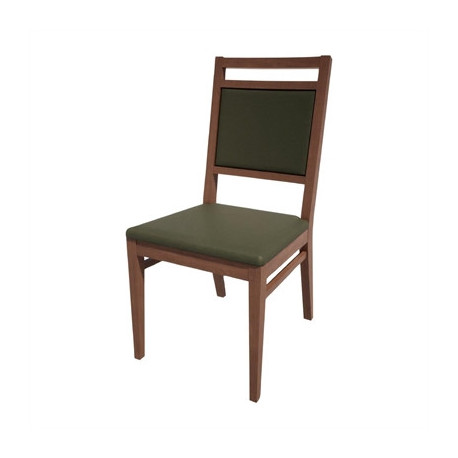 Bolero Bespoke Bia A Side Chair in Olive/Walnut