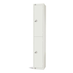 Elite Double Door Electronic Combination Locker White