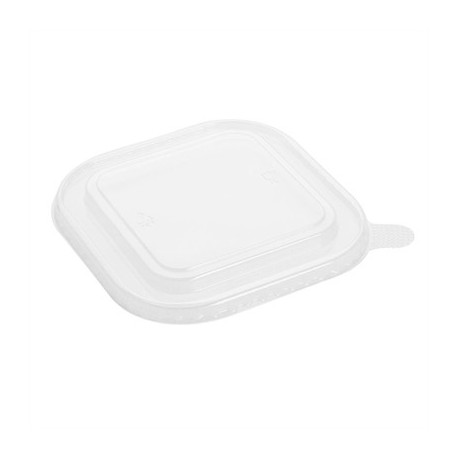 Fiesta Recyclable PET lid for Square Container Bases (300 Pack)