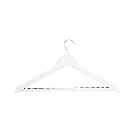 Bolero White Wooden Hangers (10 Pack)