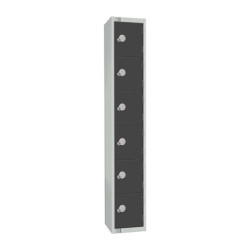 Elite Six Door Electronic Combination Locker Graphite Grey