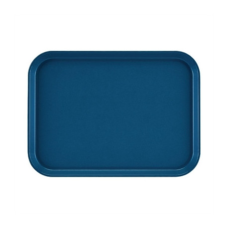 Cambro EpicTread Fibreglass Rectangular Non-Slip Tray Blue 350mm
