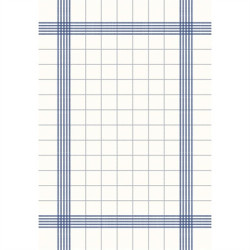 Dunisoft Towel Napkin Blue Check 38x54cm (250 Pack)
