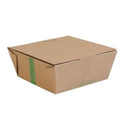 Vegware Microflute Hinged Hot Boxes 6x6" (210 Pack)