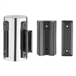 Bolero Wall Mounted Barrier Strap Black 3m