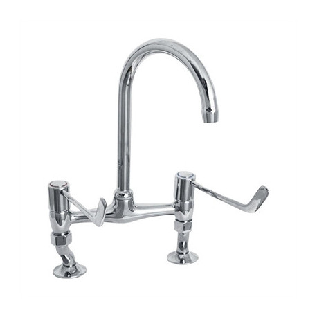 KWC DVS Lever Operated Bridge Mixer Tap