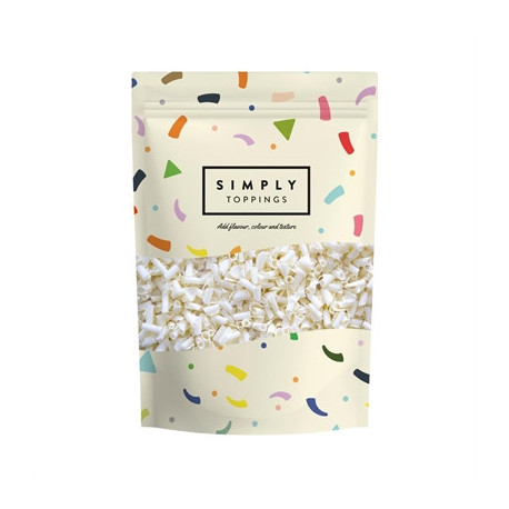 Simply Toppings White Chocolate Blossoms (Curls) 300g