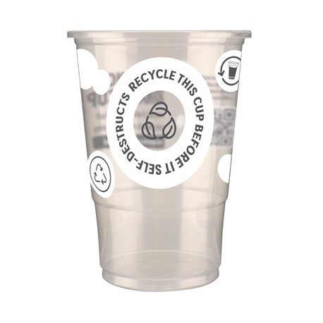 eGreen Printed 2-in-1 Flexy Half-pint Glasses CE Marked (1000 Pack)