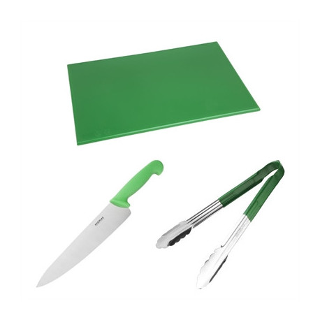 Hygiplas Colour-Coded 3-Piece Set Green