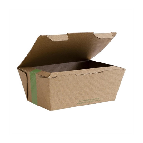 Vegware Compostable Microflute Takeaway Box 6x5" (300 Pack)