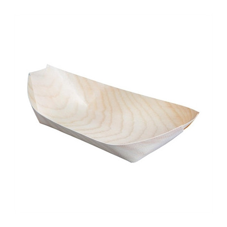 Fiesta Compostable Wooden Sushi Boats Medium 190mm (100 Pack)