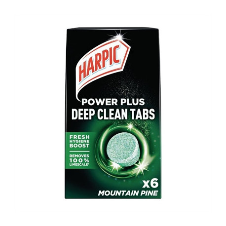 Harpic Power Plus Deep Clean Tabs Mountain Pine (6 Pack)