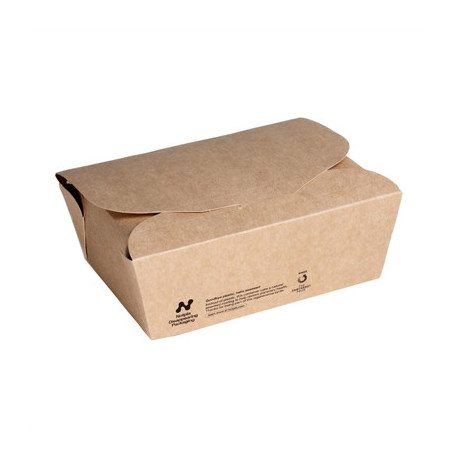 Notpla Medium Takeaway Boxes 1200ml - Kraft (250 Pack)