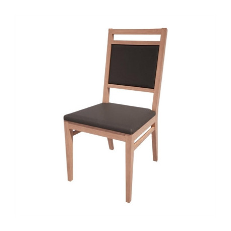 Bolero Bespoke Bia A Side Chair in Anthracite/Beech