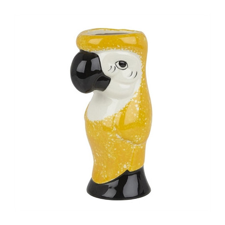 Beaumont Ceramic Parrot Tiki Mug Yellow 750ml
