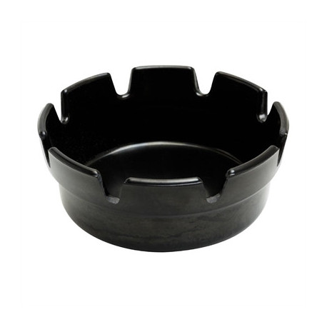 Beaumont Black Bakelite Crown Style Ashtray 101mm (10 Pack)