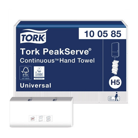 Tork PeakServe Continuous Paper Hand Towels White H5 (12 Pack)