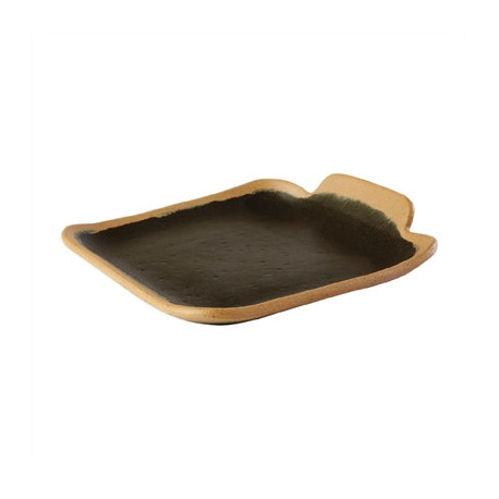 APS Crocker Square Platter Brown 140mm