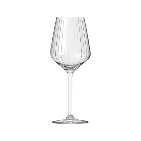 Royal Leerdam Carré Optics Wine Glasses 385ml (6 Pack)