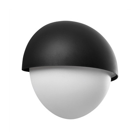 Nordlux Scorpius Round Outdoor Wall Light Black Plastic