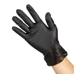 Hygiplas Vinyl Black Powder Free Glove XL (100 Pack)