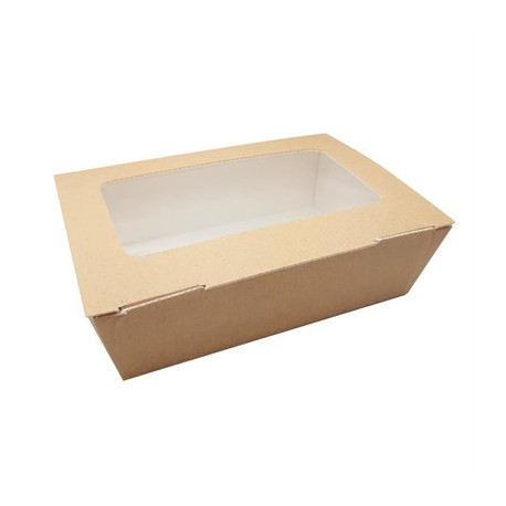 Huhtamaki Taste Large Food to Go Box (with Window Pack) (180 Pack)