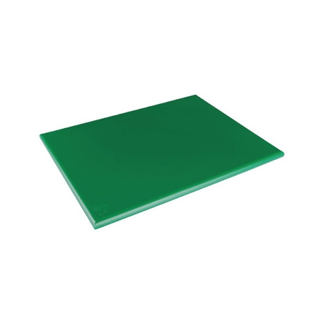 Hygiplas Thick Low Density Green Chopping Board Large 600x450x20mm