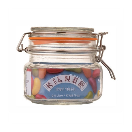Kilner Clip Top Square Jar 500ml