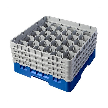 Cambro Camrack Blue 30 Compartments Max Glass Height 215mm