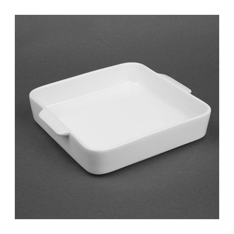 Olympia Whiteware Square Eared Roaster 200x180x40mm (3 Pack)