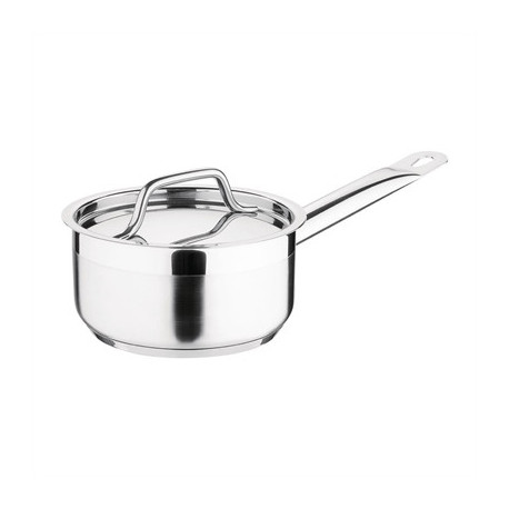 Nisbets Essentials Stainless Steel Saucepan with Lid 14cm