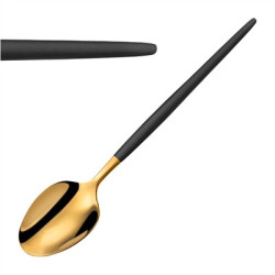 Amefa Soprano Dessert Spoons Black & Gold (12 Pack)