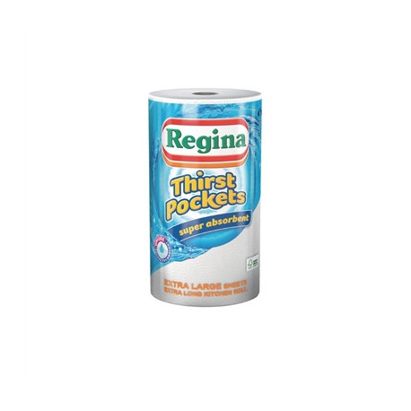 Regina Thirst Pockets Kitchen Roll White 2-Ply 22.9m (6 Pack)