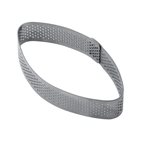 Pavoni Elliptic Stainless Steel Mould 100x55x20mm