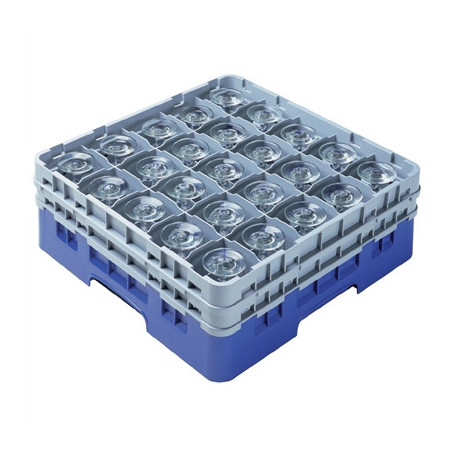 Cambro Camrack Blue 36 Compartments Max Glass Height 273mm