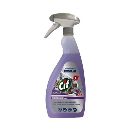 Cif Pro-Formula 2in1 Kitchen Cleaner Disinfectant Ready To Use 750ml