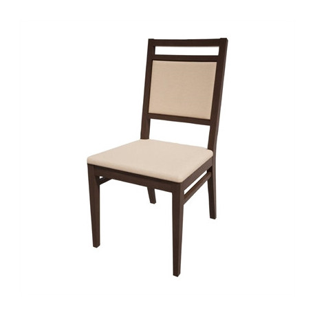 Bolero Bespoke Bia A Side Chair in Cream/Wenge
