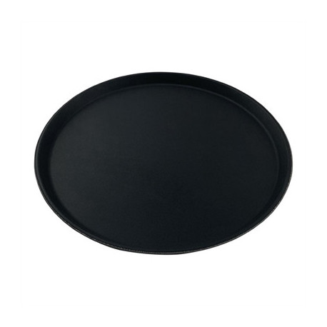 Beaumont Non-Slip Round Tray Black 280mm