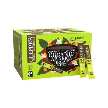 Clipper Fairtrade Organic Medium Roast Decaf Arabica Coffee Sachets